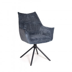 Fred Swivel Dining Chair Anthracite